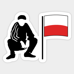 Polish slav squat Sticker